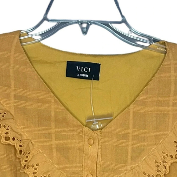Vici Mustard Mini Dress - Picture 4 of 15